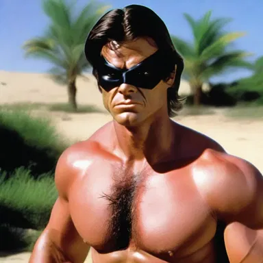 In the movie, the hero had to throw off his pursuers by changing his appearance and hiding in plain sight.