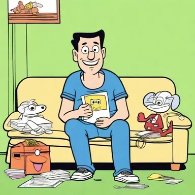 At first, Mark didn't like animated shows, but he eventually came round and started enjoying cartoons.