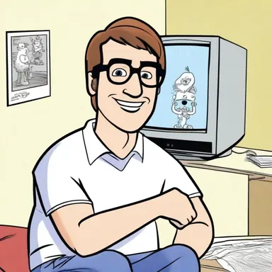 At first, Mark didn't like animated shows, but he eventually came round and started enjoying cartoons.