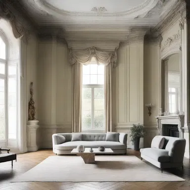 Although Emily preferred modern styles, she eventually came round to appreciate the elegance of classical architecture and interior design.