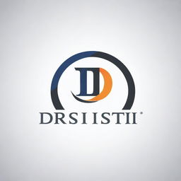 A professional logo for a company named 'Drishti Enterprises'. Ensure incorporation of bold letters, incorporate design elements symbolizing vision and growth.