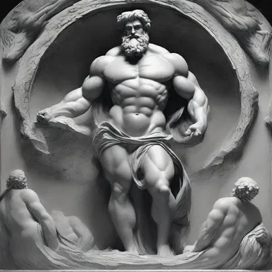 In Greek mythology, the Titan Kronos smothered his father Uranus to gain control of the universe.
