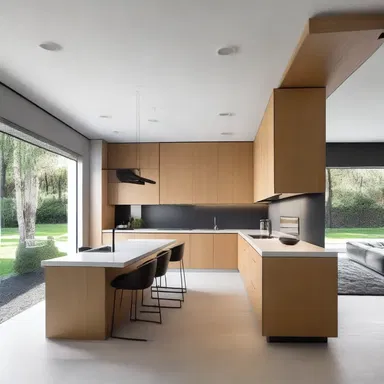 The architect bestirred himself to design a modern and functional space.