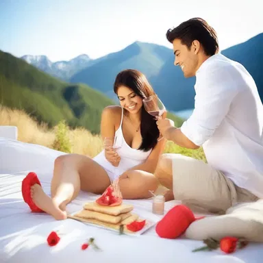 Lovers bestir themselves to plan a surprise romantic getaway.