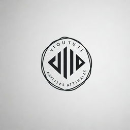 Black and white logo design for a modern and innovative clothing company named 'Youth Attires'