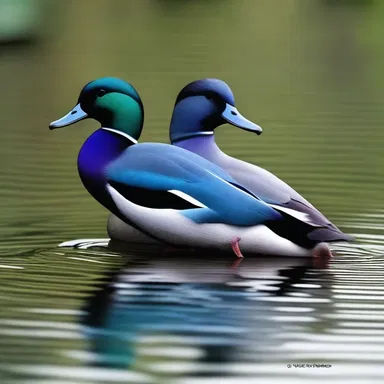 The description of the broadbill ducks with their bluish-grey bills added vividness to the setting of the story.