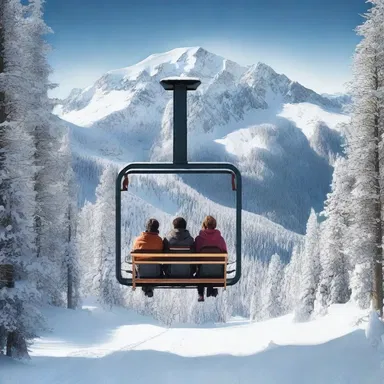 In the movie, the main characters take a chair lift to reach the remote mountain cabin.