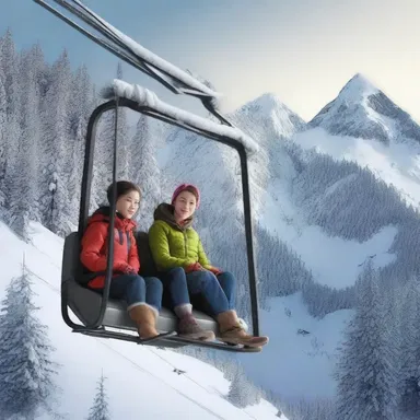 In the movie, the main characters take a chair lift to reach the remote mountain cabin.