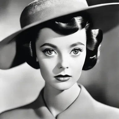 The fashion industry was captivated by the model's saucer-eyed beauty, as her large round eyes became her signature look.