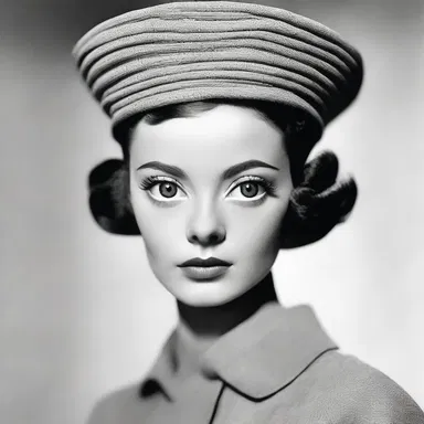 The fashion industry was captivated by the model's saucer-eyed beauty, as her large round eyes became her signature look.