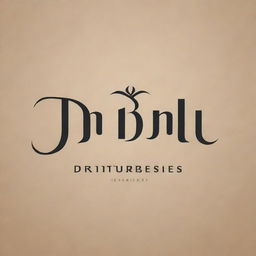 Logo for Drishti Enterprises, a stylish and professional looking sign featuring an elegant typography. The setting is Moga, hinting at subtle Punjabi influences in design elements.