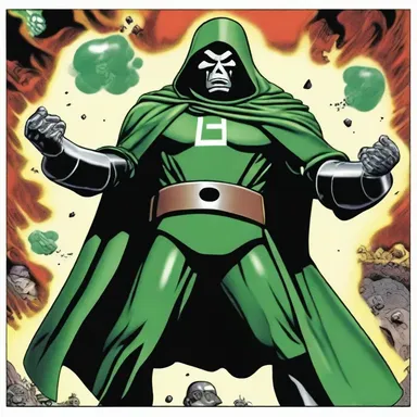 The superhero's enemy, Dr. Doom, possesses a fearsome power with a CXL level of destruction.