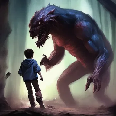 The teenage victim ineptly tried to escape from the clutches of the bloodthirsty monster, but only ended up alerting it to their presence.