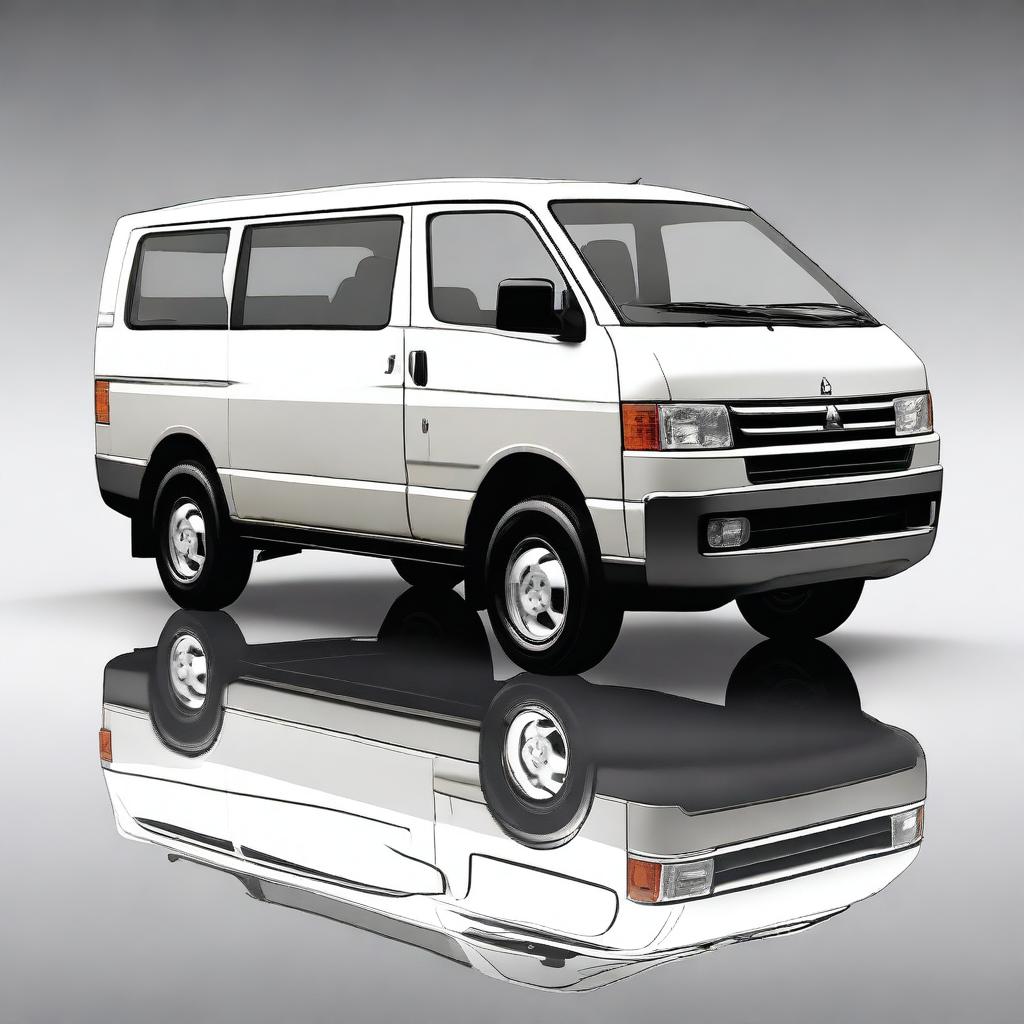 An image of a pristine Mitsubishi L400 Delica