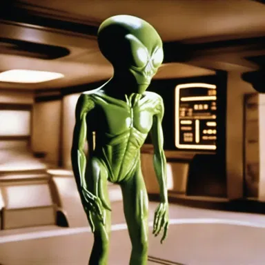 The alien character in the movie behaved stupidly, making all the wrong decisions.