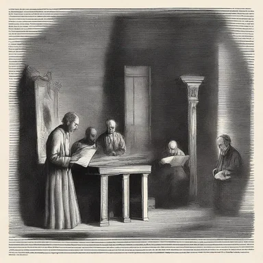 A chilling atmosphere filled the room as the hymnal pages turned on their own, playing haunting hymns that sent shivers down everyone's spines.