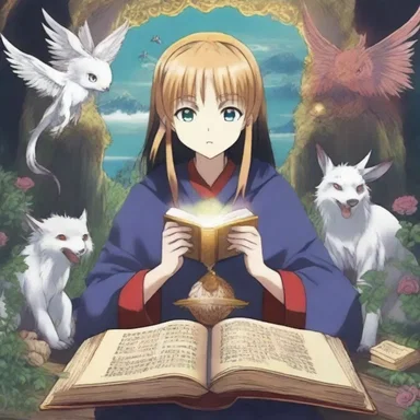 In the anime series, the main character stumbled upon an ancient hymnal that had the power to summon mythical creatures to aid in battles.