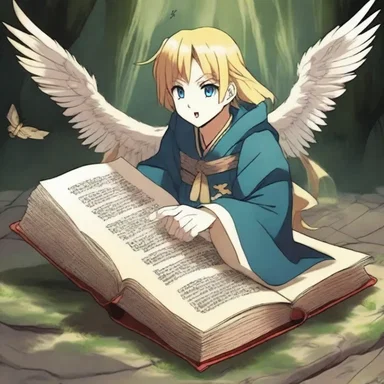 In the anime series, the main character stumbled upon an ancient hymnal that had the power to summon mythical creatures to aid in battles.