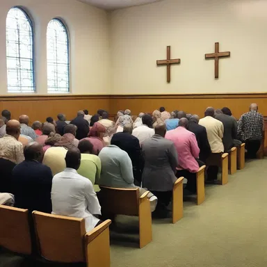 The congregation gathered in prayer, of course, seeking guidance and support.
