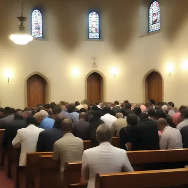 The congregation gathered in prayer, of course, seeking guidance and support.