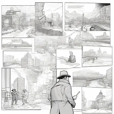 The artist followed an iterative process while creating the illustrations for the comic book.