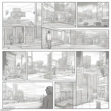 The artist followed an iterative process while creating the illustrations for the comic book.