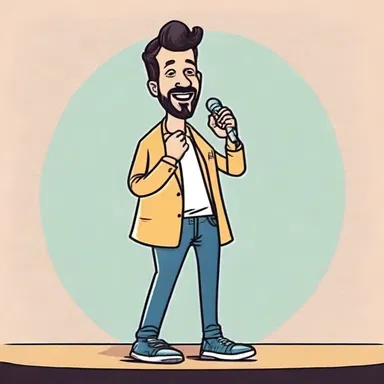 The stand-up comedian refined his routine through an iterative process of trying different punchlines and gauging the audience's laughter.