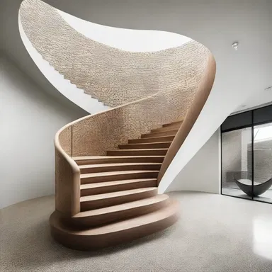 The architect designed a beautiful staircase with an iterative pattern that repeats throughout the building.