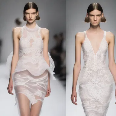 The fashion designer created a collection inspired by the iterative shapes and motifs found in nature.