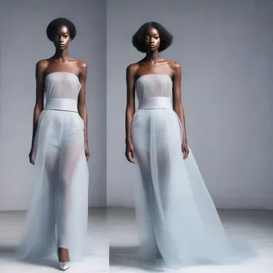 The fashion designer drew inspiration from the ethereal beauty of a fogbank and incorporated its mystique into their latest collection.