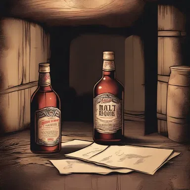 In the dimly lit cellar, the protagonist stumbled upon a case of malt liquor, unaware of the cursed spirits it contained.
