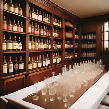 The opulent mansion had a dedicated malt liquor room, adorned with vintage bottles and elegant glassware.