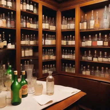 The opulent mansion had a dedicated malt liquor room, adorned with vintage bottles and elegant glassware.