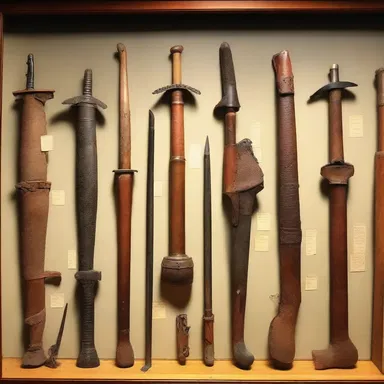 The museum displayed a diverse range of historical memorabilia, such as antique weapons, clothing, and personal items of famous figures.