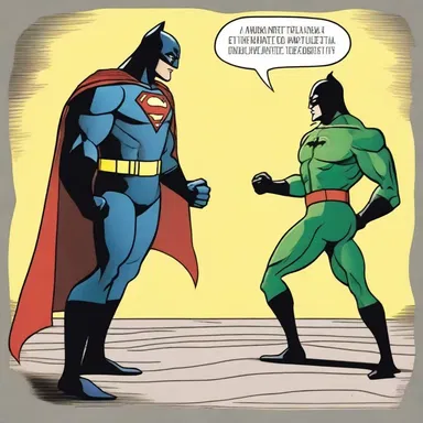 Superhero's sidekick attempted to dissuade him from confronting the villain alone.