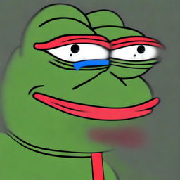 A high-quality digital art of big-pepe the Frog