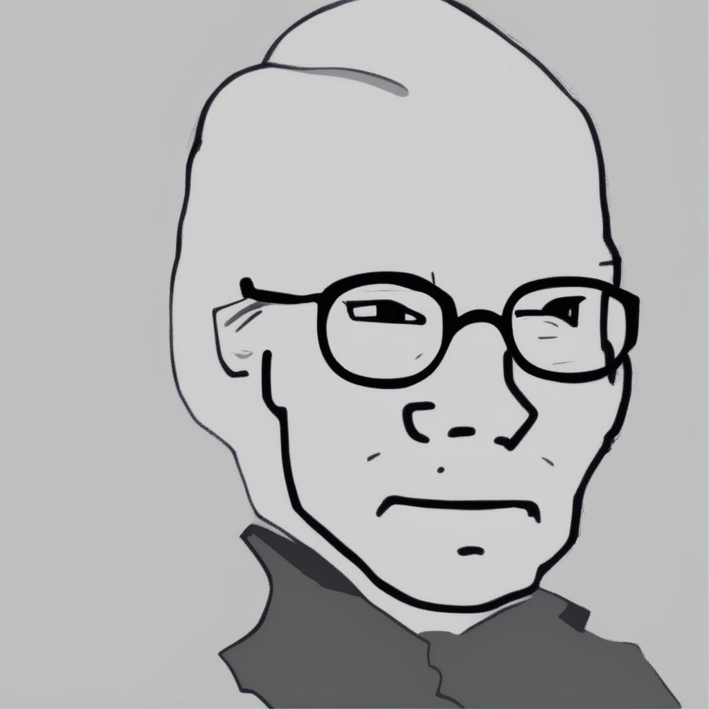 A digital art image in the Wojak meme style, featuring a character representing Joe Biden