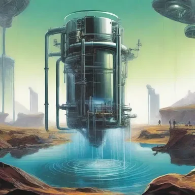 In the futuristic novel, the protagonist used a high-tech percolation device to purify contaminated water sources.