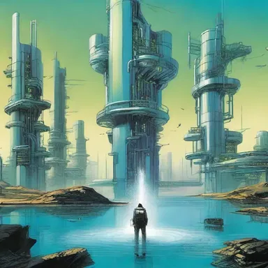 In the futuristic novel, the protagonist used a high-tech percolation device to purify contaminated water sources.