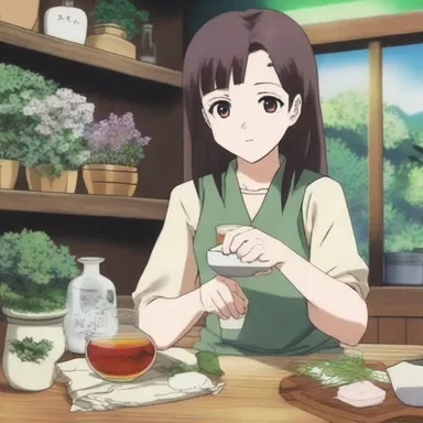 The anime series showcased a scene where the protagonist utilized percolation to extract medicinal herbs from a concoction, improving their health condition.