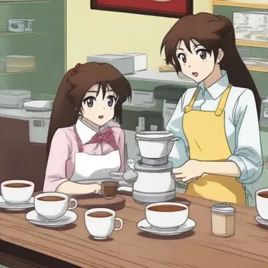 The anime series featured a scene where the characters brewed coffee using advanced percolation techniques.