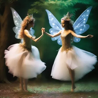 The enchanted creatures danced shambolically at the fairy ball, their moves out of sync with the music.