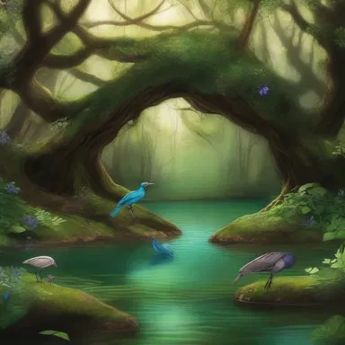The enchanted bower was hidden deep within the forest, where magical creatures dwelled and whispered ancient wisdom to those brave enough to seek it.