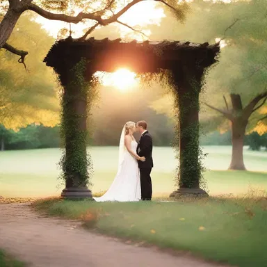 As the sun set, the couple found their favorite bower in the park to hold hands and exchange sweet whispers of love.