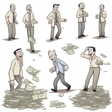 As the character ran for their life, they realized they had an unspent stash of money that could help them escape.