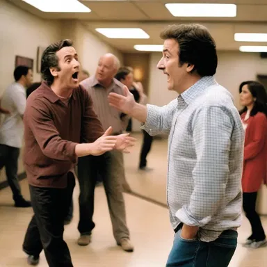 The actor's unplanned improv in the movie scene added a hilarious touch to the overall comedy.