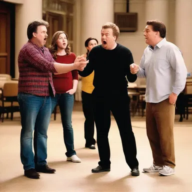 The actor's unplanned improv in the movie scene added a hilarious touch to the overall comedy.