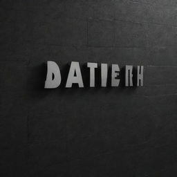 A 16:9 format image of a black brick wall, with the words 'Data Wealth' in 3D typography popping out from the surface.