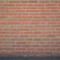 A rustic brick wall, bathed in soft shadows