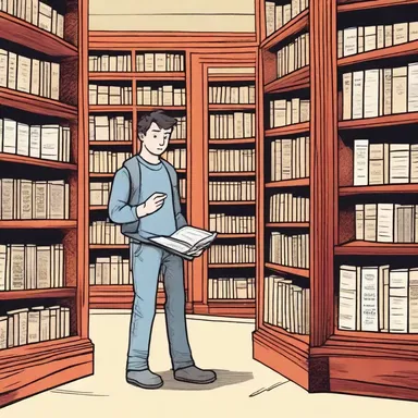 In the novel, the protagonist stumbles upon a hidden bookstore and finds a rare first edition of his favorite book at a bargain price.